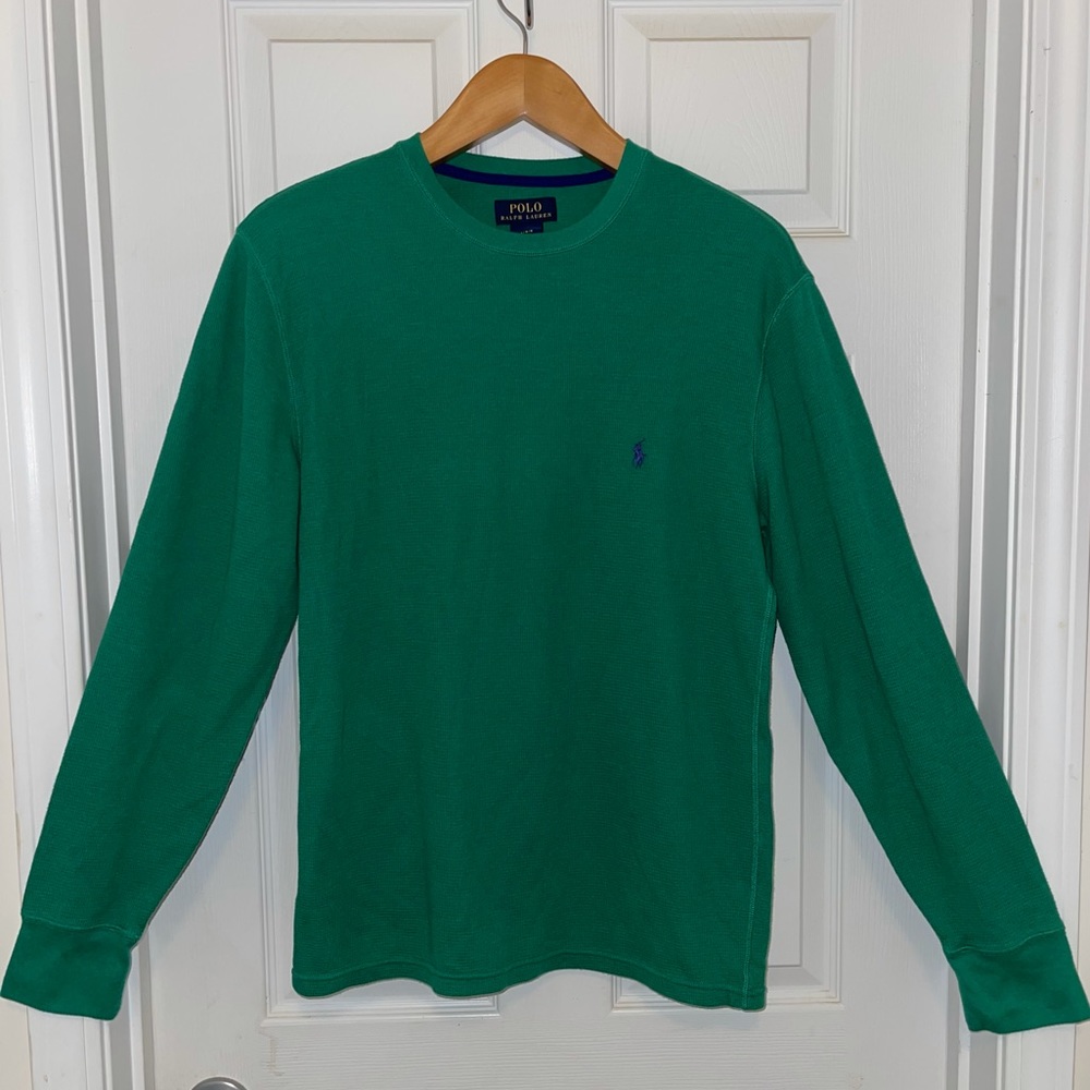 POLO Ralph Lauren waffle weave long sleeve shirt